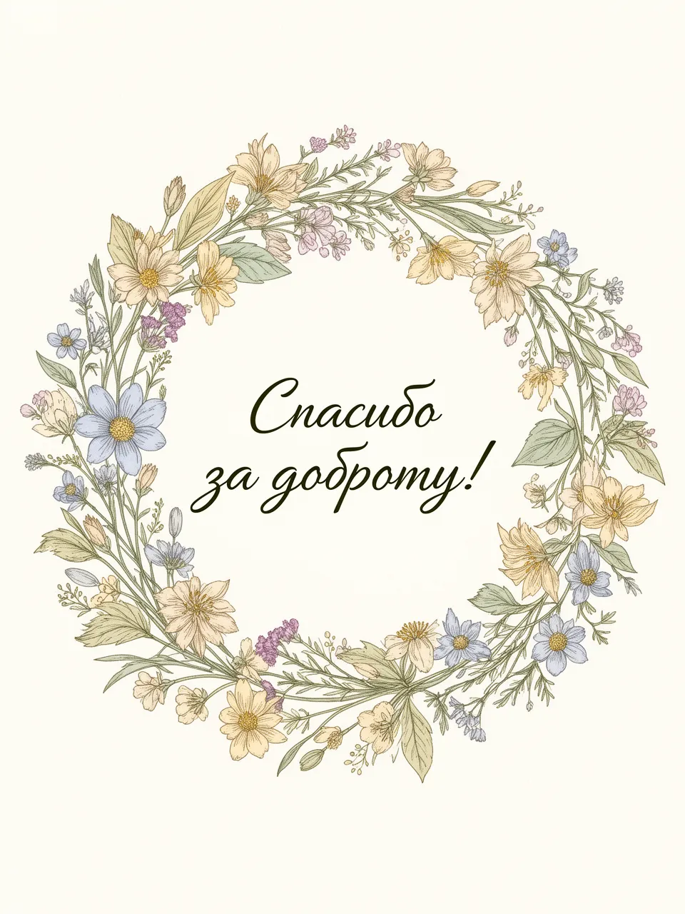 Спасибо за доброту!